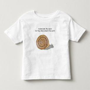 Camiseta Infantil Caracol Manso é Bem-Aventurado