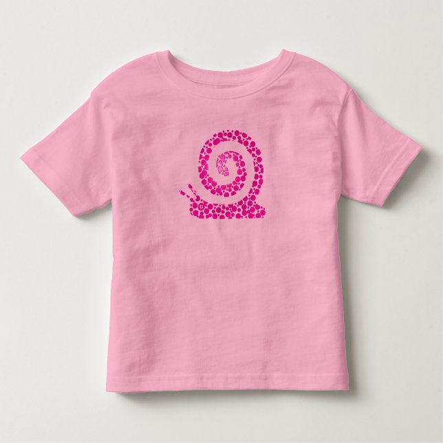Camiseta Infantil Caracol Rosa (Frente)