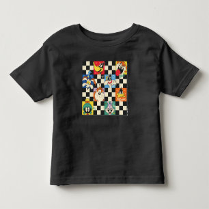Camiseta Infantil CARACTERES LOONEY TUNES™ no Verificador preto e br