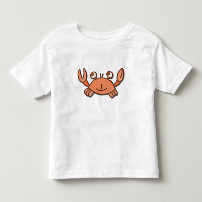 Camiseta Infantil caranguejo sorridente (Frente)