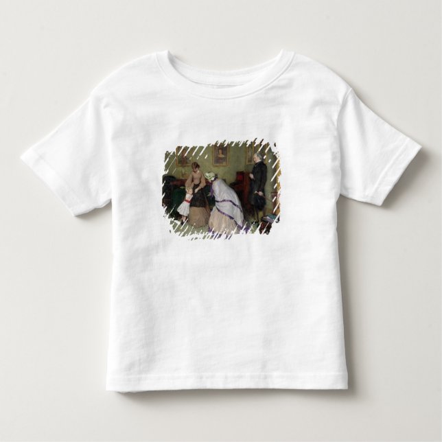 Camiseta Infantil Caras estranhas (w/c & bodycolour no papel) (Frente)