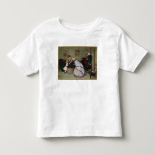 Camiseta Infantil Caras estranhas (w/c & bodycolour no papel)