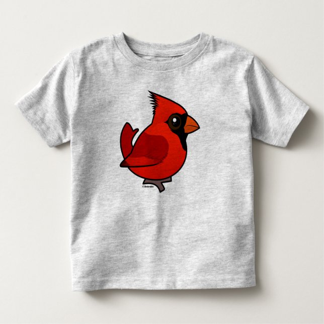 Camiseta Infantil Cardeal do norte de Birdorable (Frente)