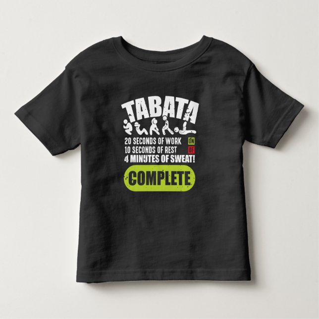 Camiseta Infantil Cardio de Malhação de Bootcamp Tabata Workout (Frente)