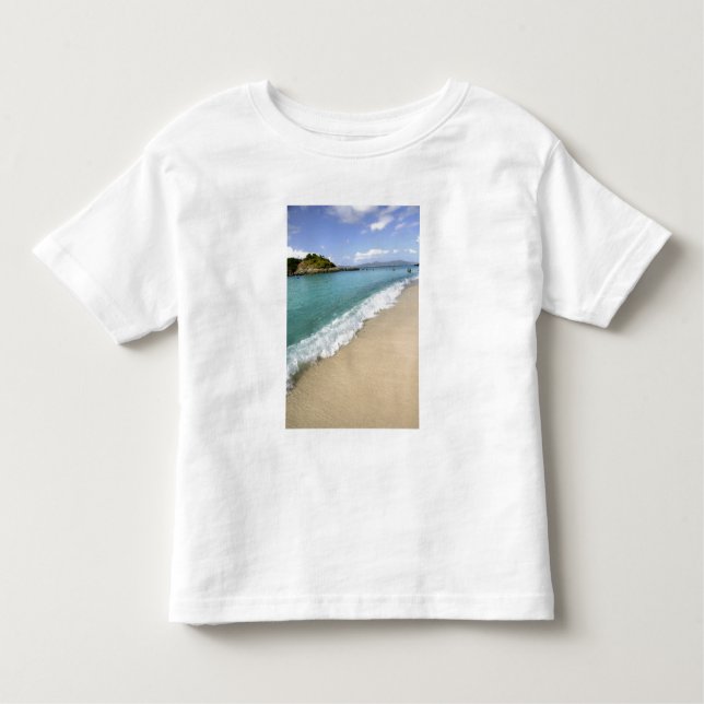Camiseta Infantil Caribe, Ilhas Virgens Americanas, Rua. (Frente)
