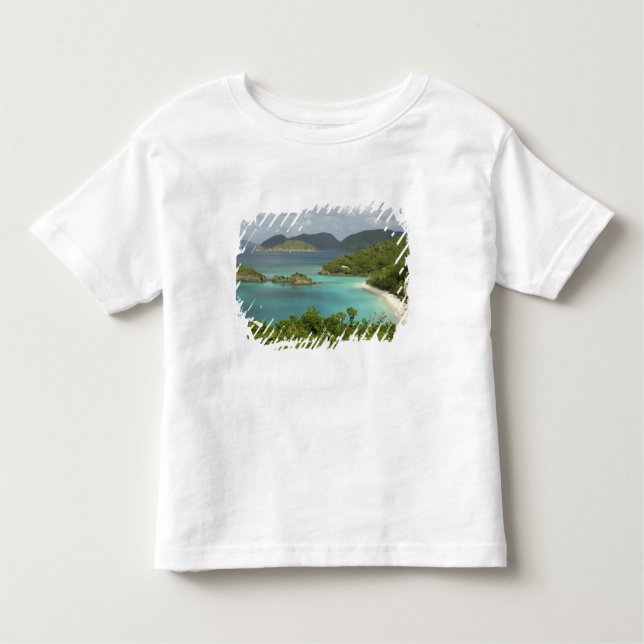 Camiseta Infantil Caribe, Ilhas Virgens Americanas, Rua John, Trunk (Frente)