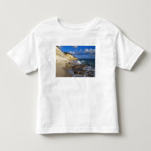 Camiseta Infantil Caribe, St. Martin, Falésias na praia de Cupecoy