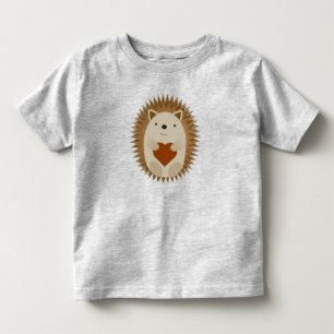 Camiseta Infantil Caricatura Adorável, Nascença, Segurando o Cora