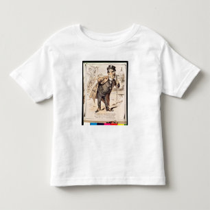 Camiseta Infantil Caricatura de Chester Alan Arthur, c.1883