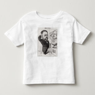 Camiseta Infantil Caricatura de Emile Zola