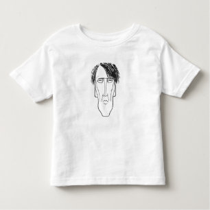 Camiseta Infantil Caricatura de W.B. Yeats, 1898