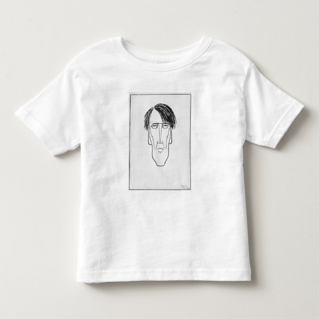 Camiseta Infantil Caricatura de W.B. Yeats, 1898 (Frente)