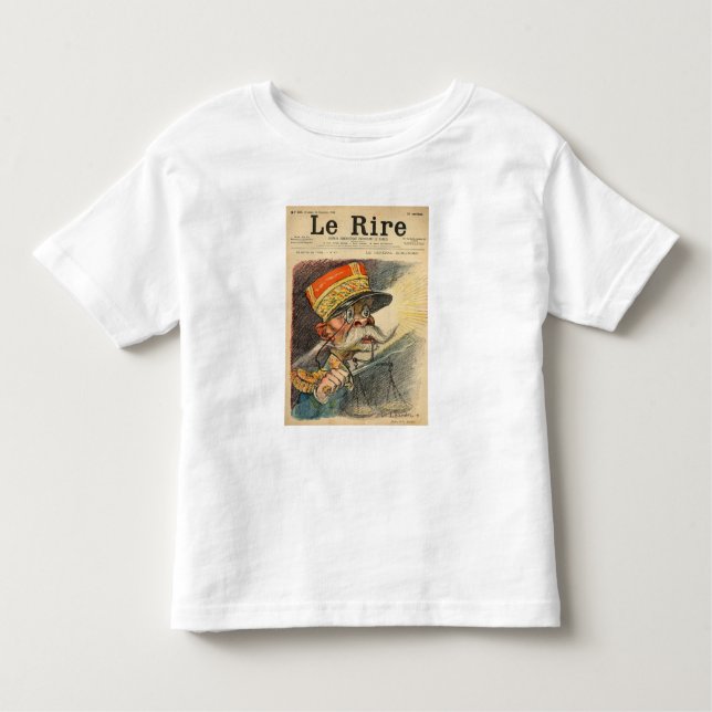 Camiseta Infantil Caricatura do general Zurlinden (Frente)