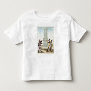 Camiseta Infantil caricatura dos soldados no Colonne Vendome