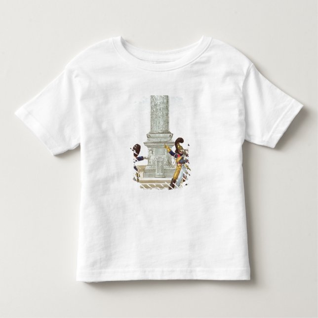 Camiseta Infantil caricatura dos soldados no Colonne Vendome (Frente)