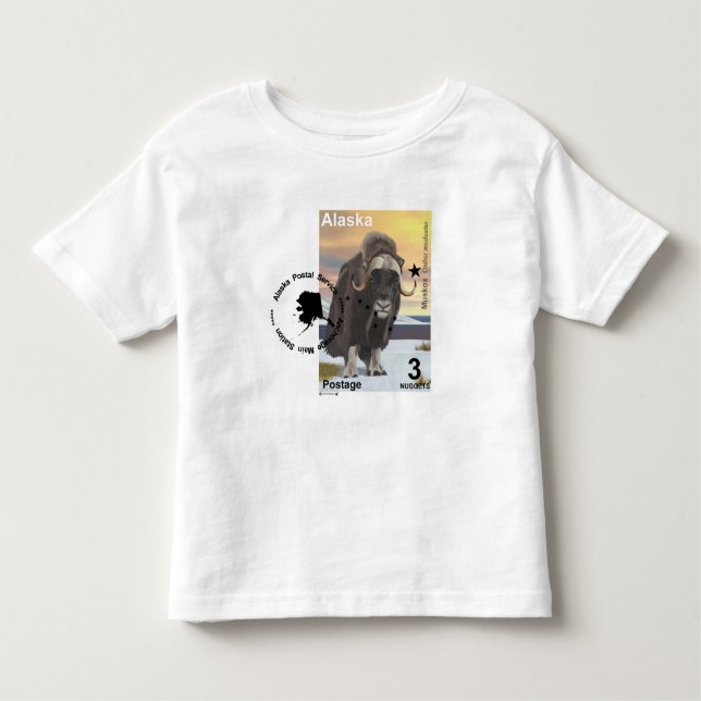Camiseta Infantil Carimbo Muskox Souvenir (Frente)
