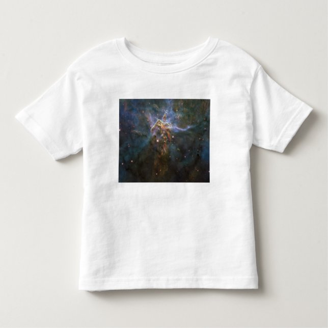 Camiseta Infantil Carina Nebula - Pilares formadores de estrelas (Frente)