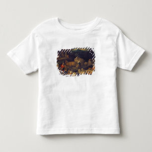 Camiseta Infantil Carneiros interiores ou cortando da fazenda