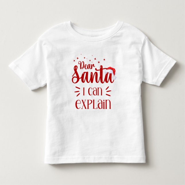 Camiseta Infantil Caros Papais noeis engraçados Natal Unisex (Frente)