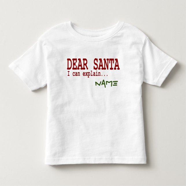 Camiseta Infantil Caros Papais noeis Engraçados Posso Explicar O Ver (Frente)