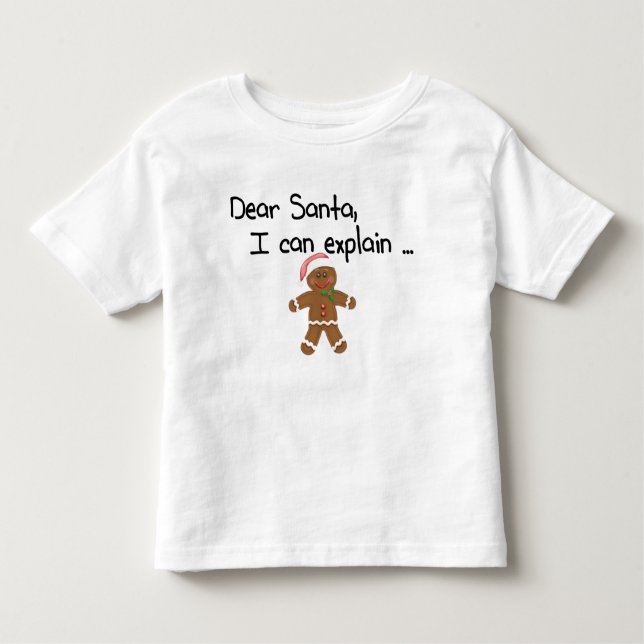 Camiseta Infantil Caros Papais noeis Que Posso Explicar (Frente)