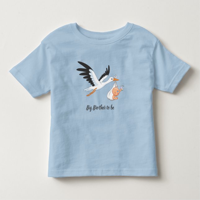 Camiseta Infantil Carregando de Tempestade é um Bebê Grande Irmão pa (Frente)