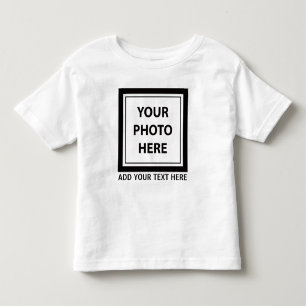 Camiseta Infantil Carregar Foto de Imagem e Adicionar Texto - Person