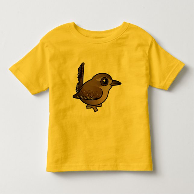 Camiseta Infantil Carriça de inverno de Birdorable (Frente)