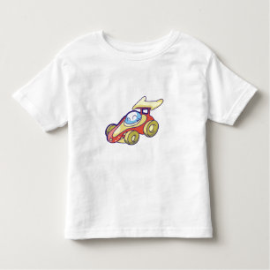 Camiseta Infantil Carro de corridas vermelho
