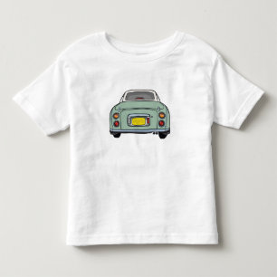 Camiseta Infantil Carro de desenho do Emerald Green Figaro