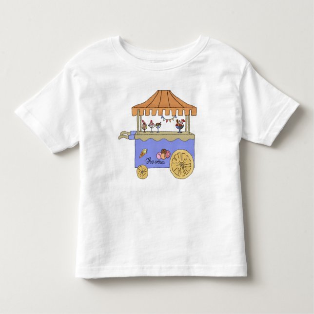 Camiseta Infantil Carro de gelo (Frente)