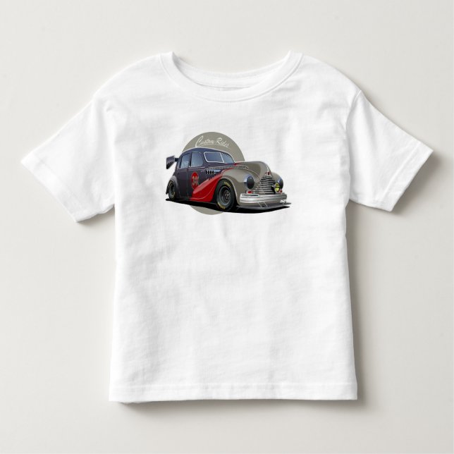 Camiseta Infantil Carro de retrato personalizado de ficção científic (Frente)
