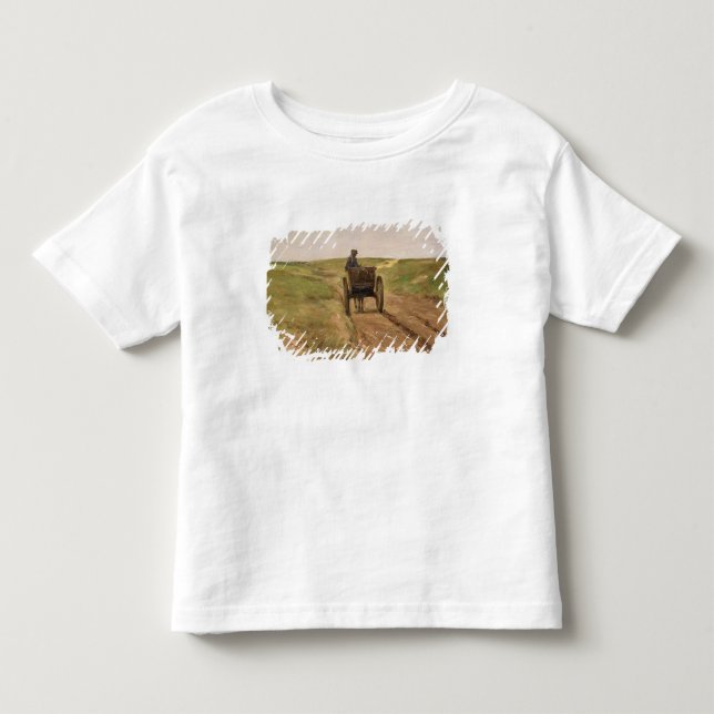 Camiseta Infantil Carro em Katwijk, 1889 (Frente)