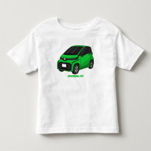 Camiseta Infantil Carro verde e fino