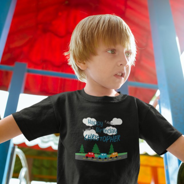 Camiseta Infantil Cars Kids Boy Birthday (Criador carregado)