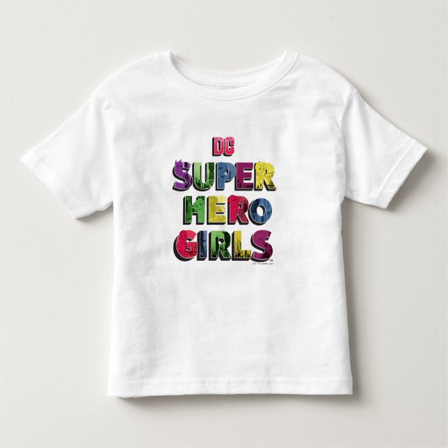Camiseta Infantil Carta de Cidade de Super Heróis DC (Frente)