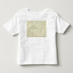 Camiseta Infantil Carta do Oceano Atlântico