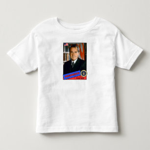 Camiseta Infantil Cartão de beisebol de Richard Nixon
