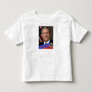 Camiseta Infantil Cartão de Beisebol George W. Bush