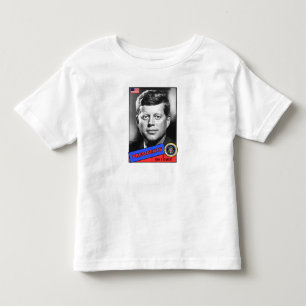 Camiseta Infantil Cartão de Beisebol John F. Kennedy