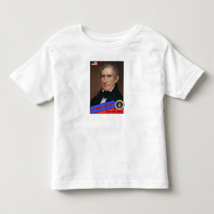 Camiseta Infantil Cartão de beisebol William Henry Harrison