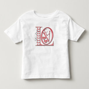 Camiseta Infantil Cartas de Amor com Corações por Shirley Taylor T