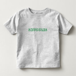 Camiseta Infantil Cartas verdes "Snuggles"