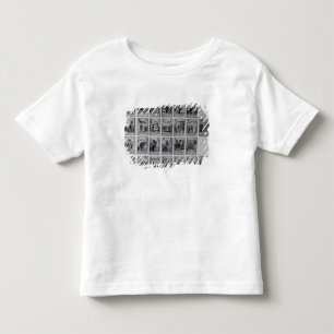 Camiseta Infantil Cartões de jogo que descrevem episódios