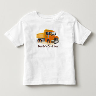 Camiseta Infantil Cartografia de Caminhão Amarelo para Crianças