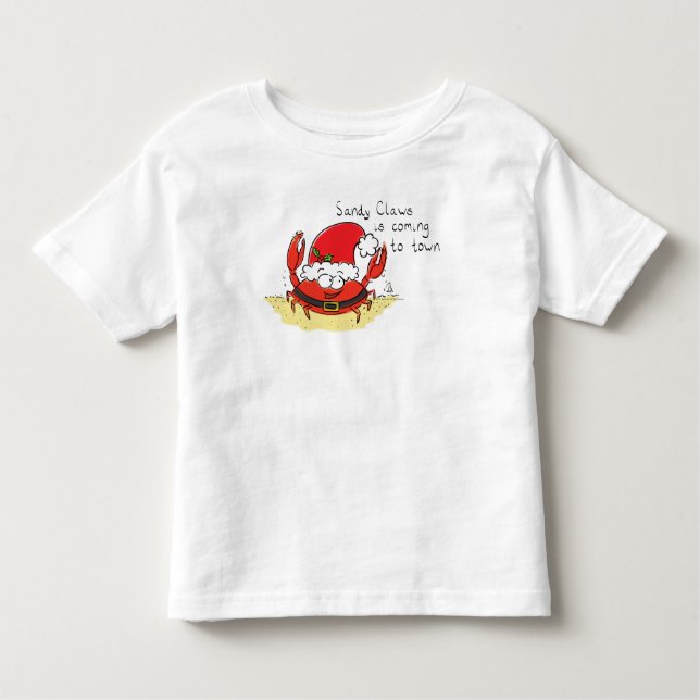 Camiseta Infantil Cartografia de Papais noeis Feriados Engraçados de (Frente)