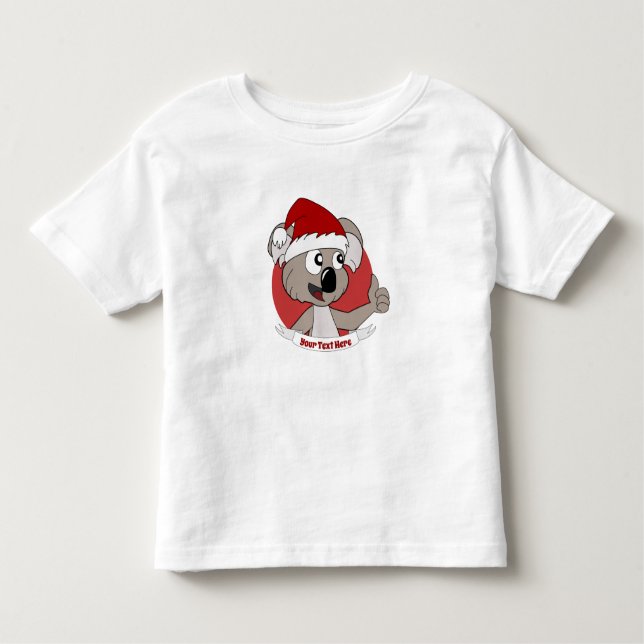 Camiseta Infantil Cartografia do coala natalino (Frente)