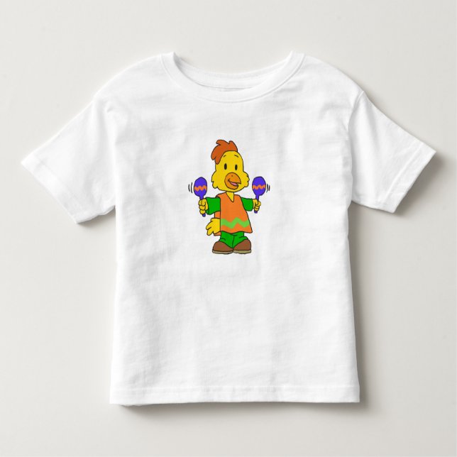 Camiseta Infantil Cartografia do Pintinho mexicano | Escolher cor de (Frente)