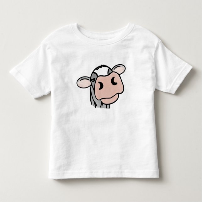 Camiseta Infantil cartografia vaca branca-negra cinza beija-fazenda  (Frente)