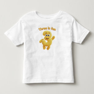 Camiseta Infantil Cartoon Alegre Número 3 "Três é Divertido"
